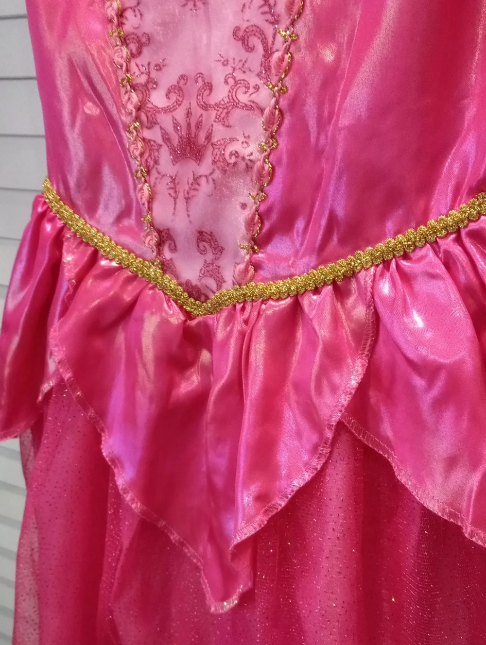 Disney Sleeping Beauty Pink and Gold Princess Dress Costume - Picture 7 of 16